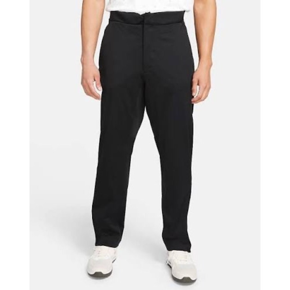 Nike Golf Tour Performance Dri-FIT Pants Mens Black Flat Front Trousers L